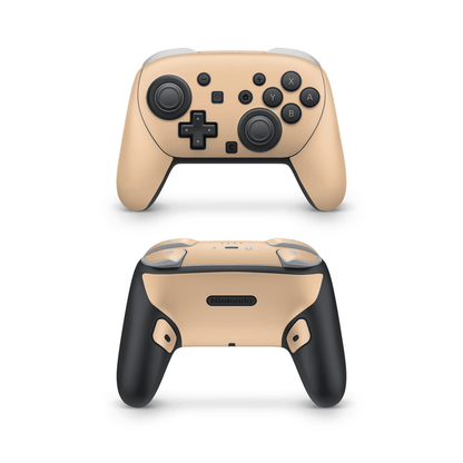 Creme Orange Nintendo Switch Pro Controller Decal Skins