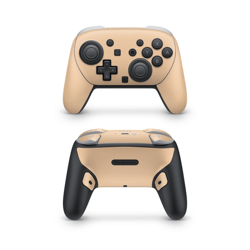 Creme Orange Nintendo Switch Pro Controller Decal Skins