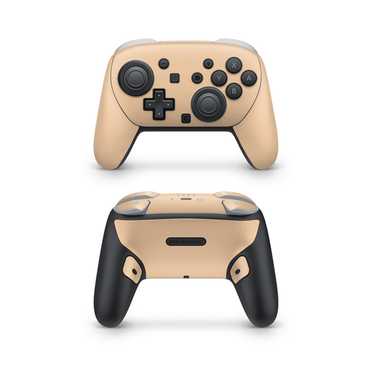 Creme Orange Nintendo Switch Pro Controller Decal Skins