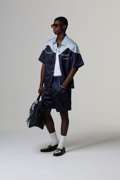 Criminal Damage Western Satin Shirt