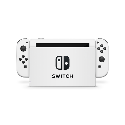 Crisp White Nintendo Switch Decal Skin