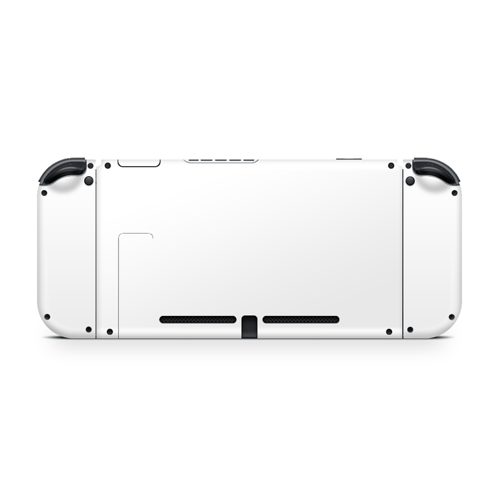 Crisp White Nintendo Switch Decal Skin