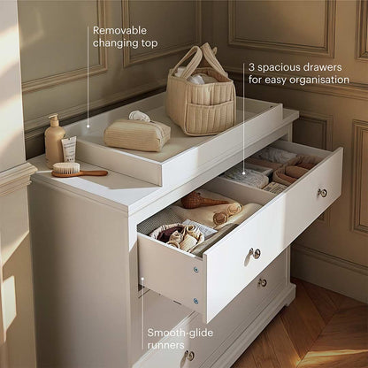 CuddleCo Beaumont Dresser Changer - White