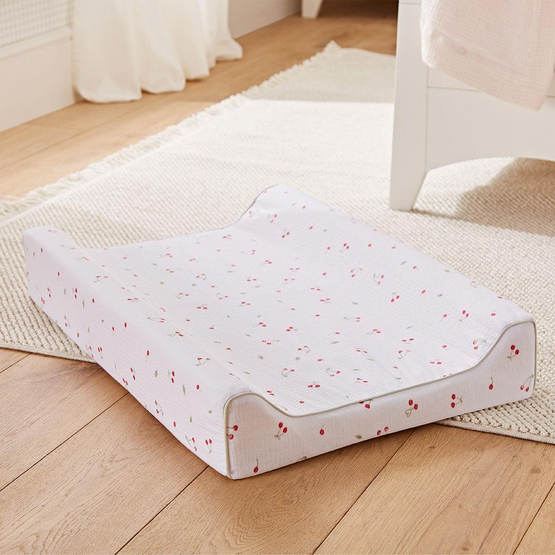 CuddleCo Wedge Changing Mat - Ditsy Cherry