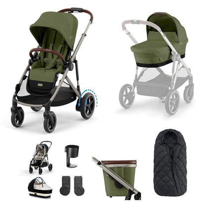 CYBEX e-Gazelle S Essential Pushchair Bundle