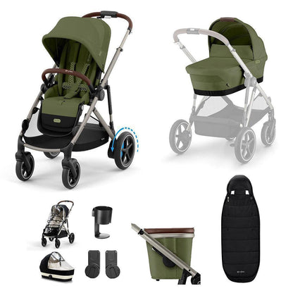 CYBEX e-Gazelle S Essential Pushchair Bundle