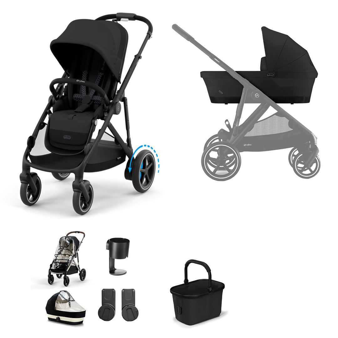CYBEX e-Gazelle S Essential Pushchair Bundle