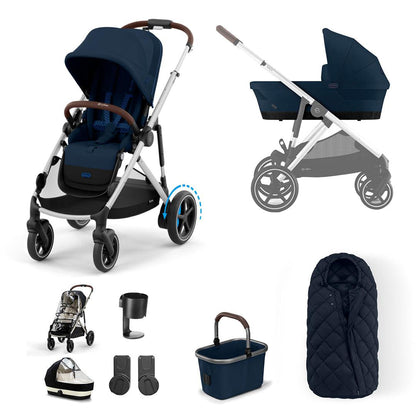 CYBEX e-Gazelle S Essential Pushchair Bundle
