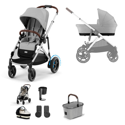 CYBEX e-Gazelle S Essential Pushchair Bundle
