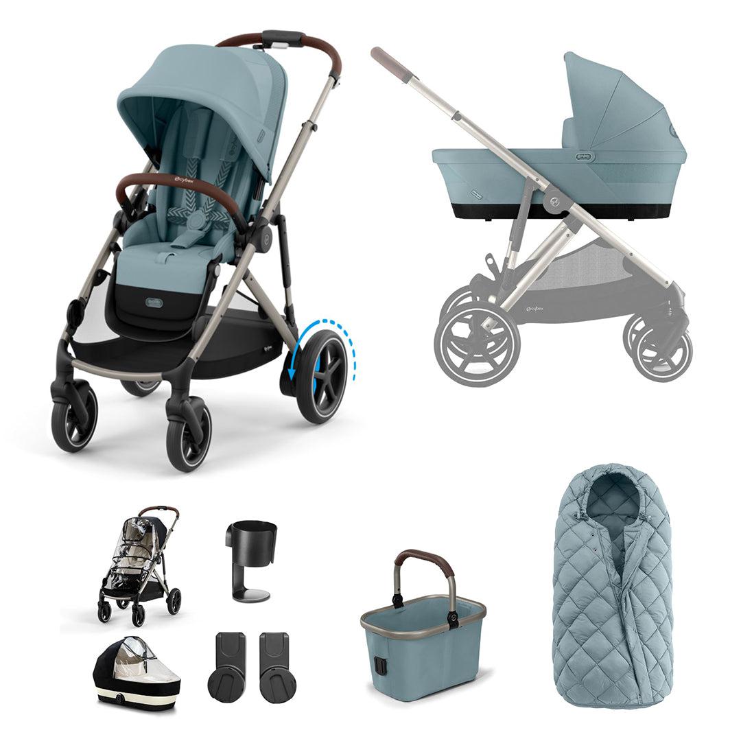 CYBEX e-Gazelle S Essential Pushchair Bundle