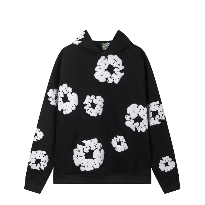 Denim Tears Cotton Wreath Hoodie "Black"