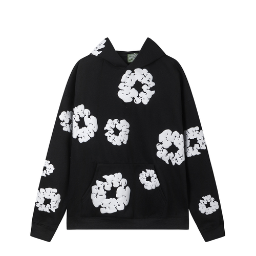 Denim Tears Cotton Wreath Hoodie "Black"