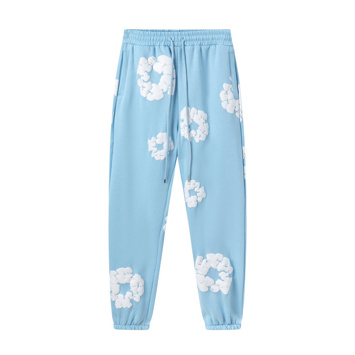 Denim Tears Cotton Wreath Sweatpants "Light Blue"