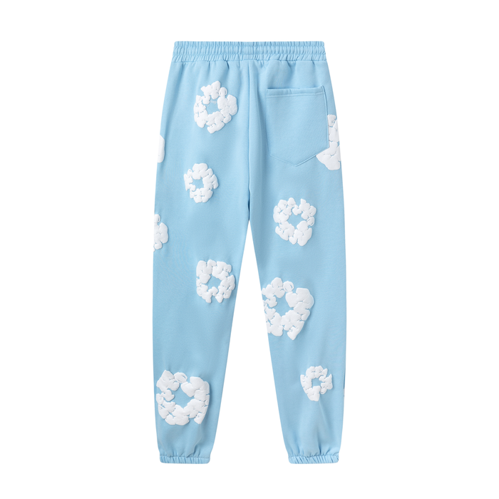 Denim Tears Cotton Wreath Sweatpants "Light Blue"