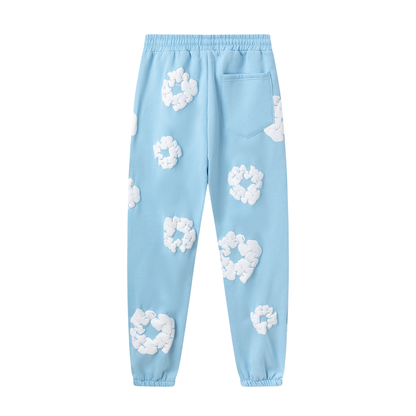 Denim Tears Cotton Wreath Sweatpants "Light Blue"