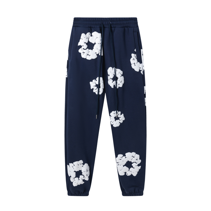 Denim Tears Cotton Wreath Sweatpants "Navy"