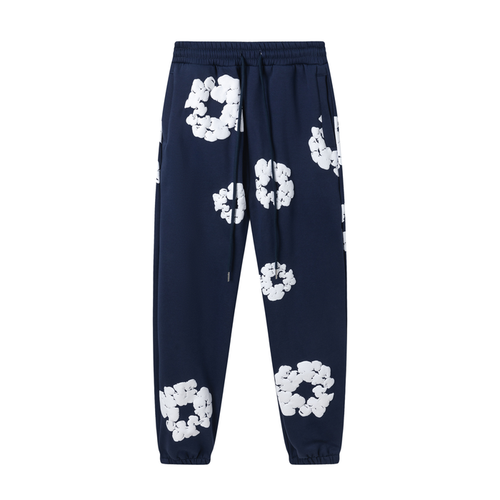 Denim Tears Cotton Wreath Sweatpants "Navy"