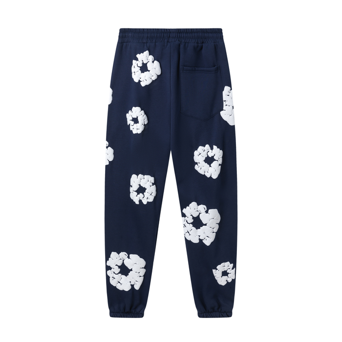 Denim Tears Cotton Wreath Sweatpants "Navy"