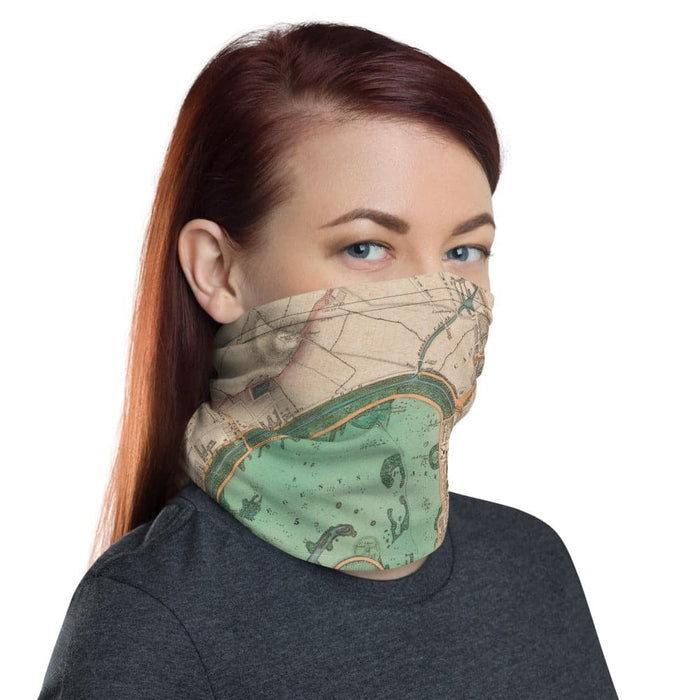 Designer Face Mask with CUSTOM Historic Map of London (Charles Booth, John Rocque, C&J Greenwood)