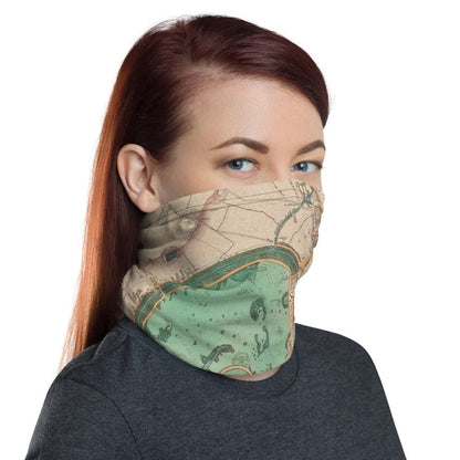 Designer Face Mask with CUSTOM Historic Map of London (Charles Booth, John Rocque, C&J Greenwood)
