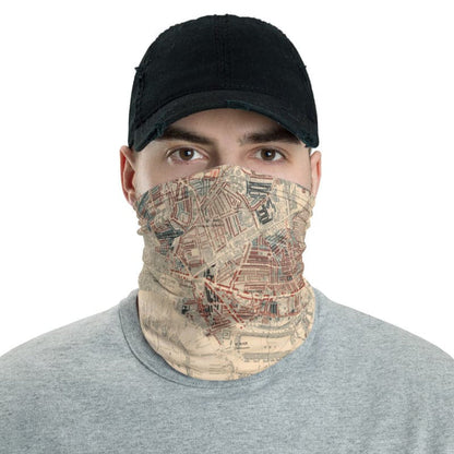 Designer Face Mask with CUSTOM Historic Map of London (Charles Booth, John Rocque, C&J Greenwood)