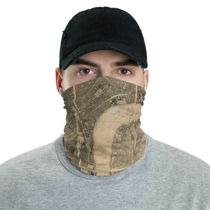 Designer Face Mask with CUSTOM Historic Map of London (Charles Booth, John Rocque, C&J Greenwood)