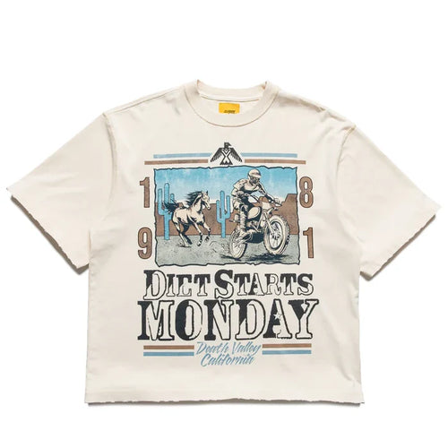 Diet Starts Monday 81 Racing Tee - Antique White