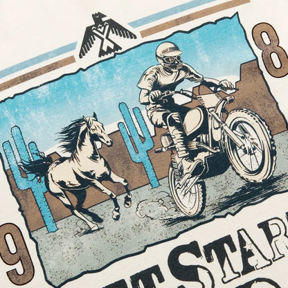 Diet Starts Monday 81 Racing Tee - Antique White
