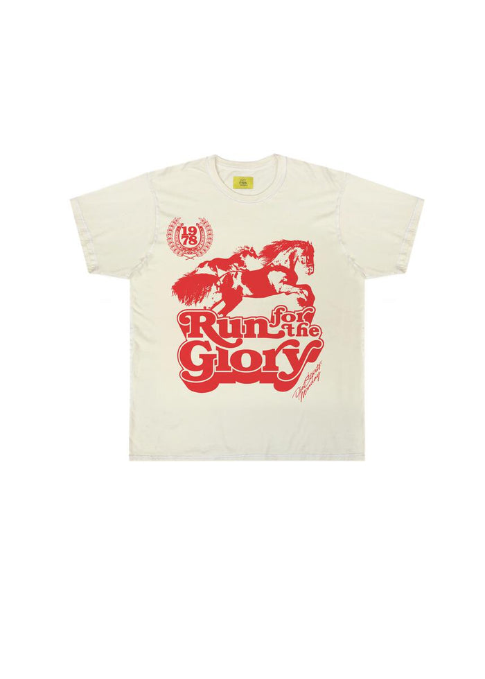 Diet Starts Monday Run for Glory Tee - Antique White