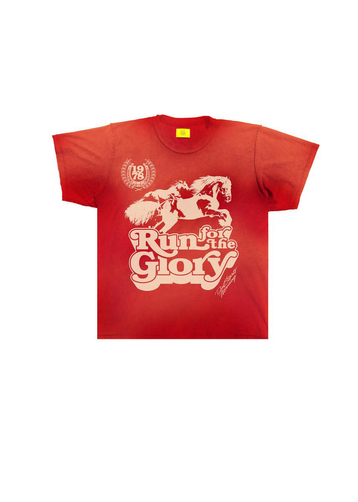 Diet Starts Monday Run for Glory Tee - Red