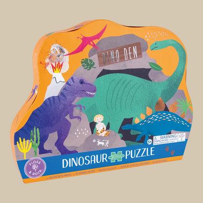 Dino 80pc "Diplodocus" Shaped Jigsaw with Shaped Box