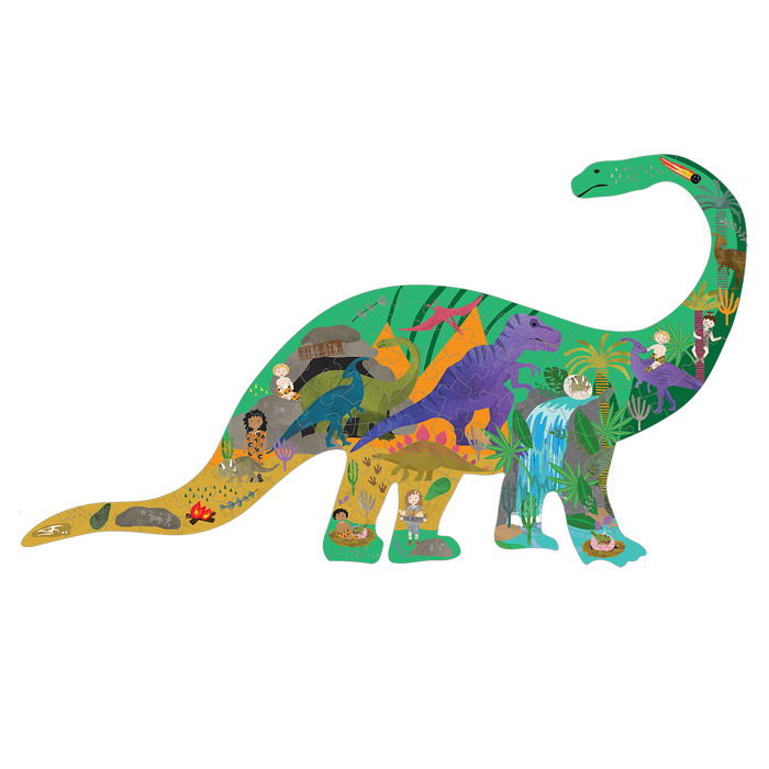 Dino 80pc "Diplodocus" Shaped Jigsaw with Shaped Box