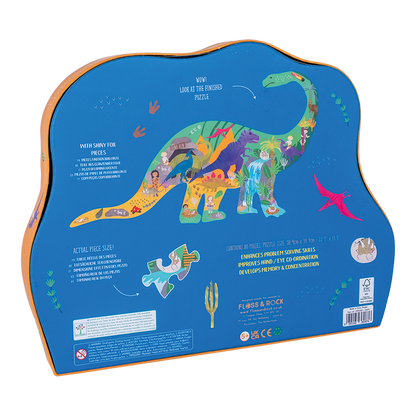 Dino 80pc "Diplodocus" Shaped Jigsaw with Shaped Box