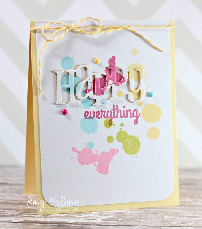 Distressed Backgrounds and Ink Splats Clear Stamps - Whimsy Stamps