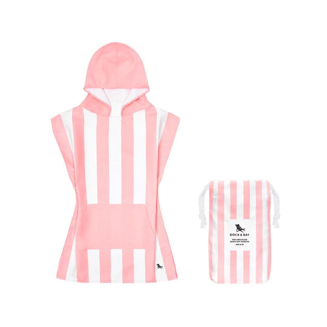 Dock & Bay Kid's Beach Poncho - Malibu Pink