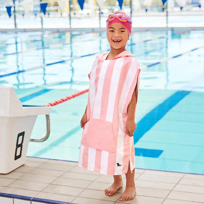 Dock & Bay Kid's Beach Poncho - Malibu Pink