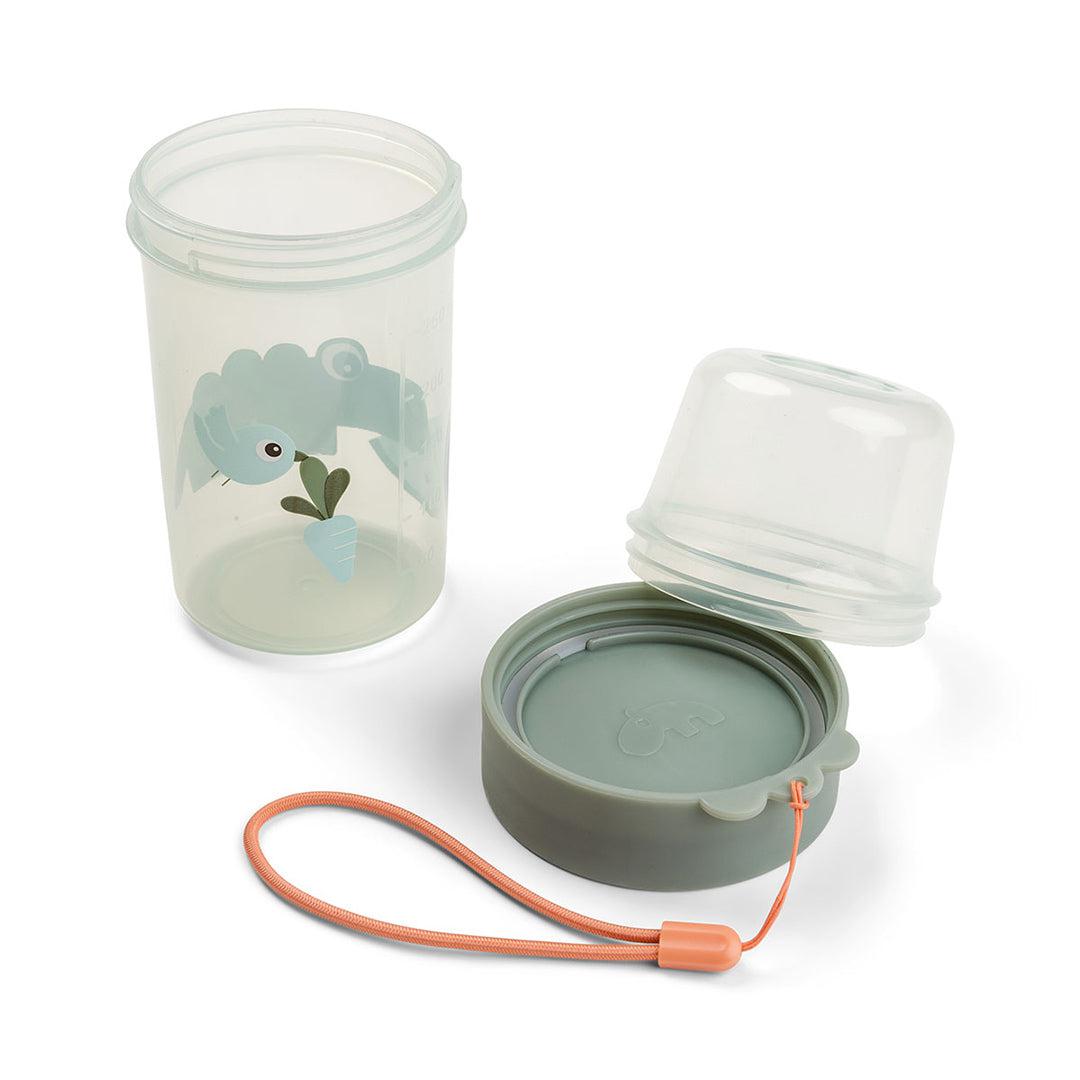Done by Deer To Go 2-Way Snack Container - Green - Croco