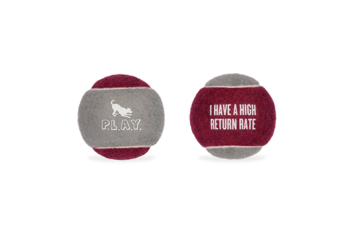 P.L.A.Y. Pet Lifestyle and You - Dog Tennis Ball - 4 Pack