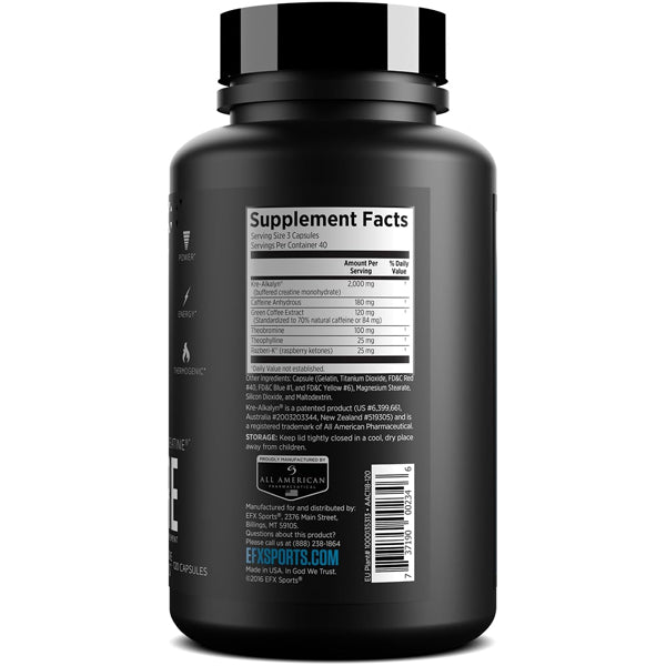 EFX Sports Kre-Alkalyn Harcore Capsules