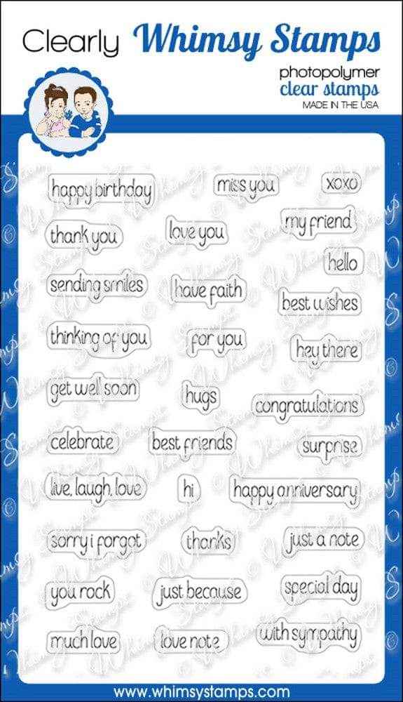 Everyday Mini Sentiments Clear Stamps