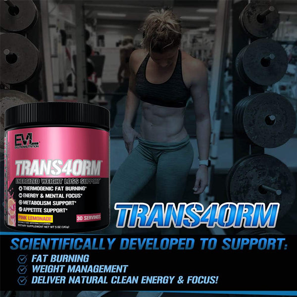 EVL Nutrition Trans4orm Fat Burner 30 Servings