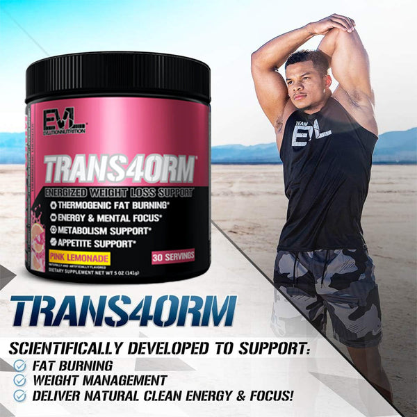 EVL Nutrition Trans4orm Fat Burner 30 Servings