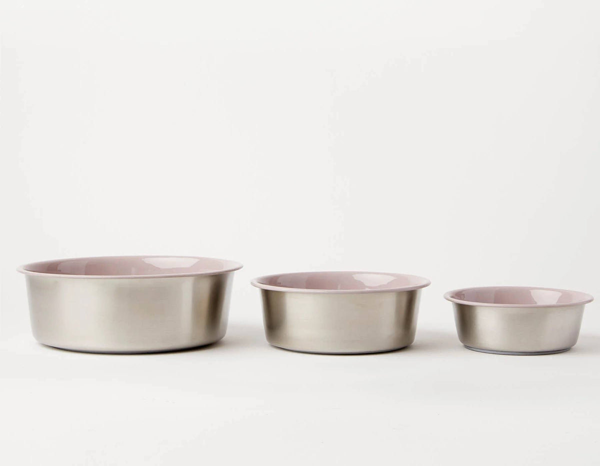 Jax & Bones Bone Slow Feeder Bowl Pink Large