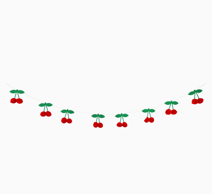 Illustration of cherries on a white background
