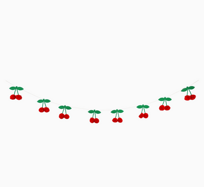 Illustration of cherries on a white background