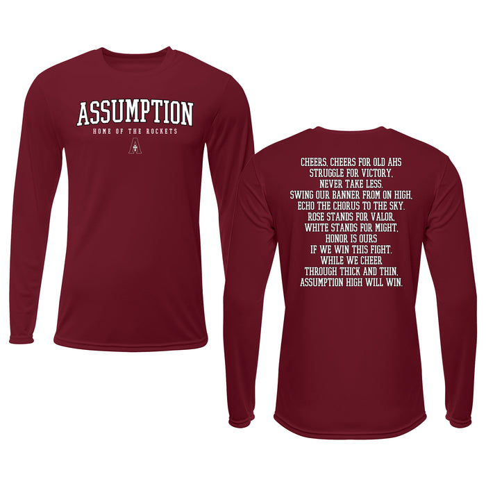 Fight Song Performance Long Sleeve Tee - Maroon