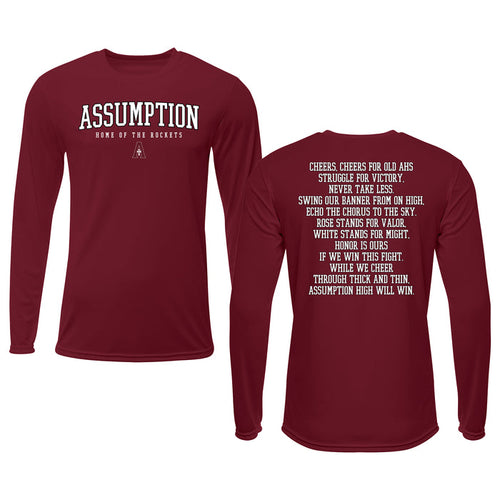 Fight Song Performance Long Sleeve Tee - Maroon