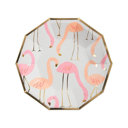 Flamingo Hex Small Plates