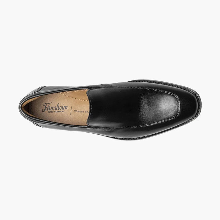 Florsheim Mens Conetta Black Slip On Loafer Leather Dress Shoes