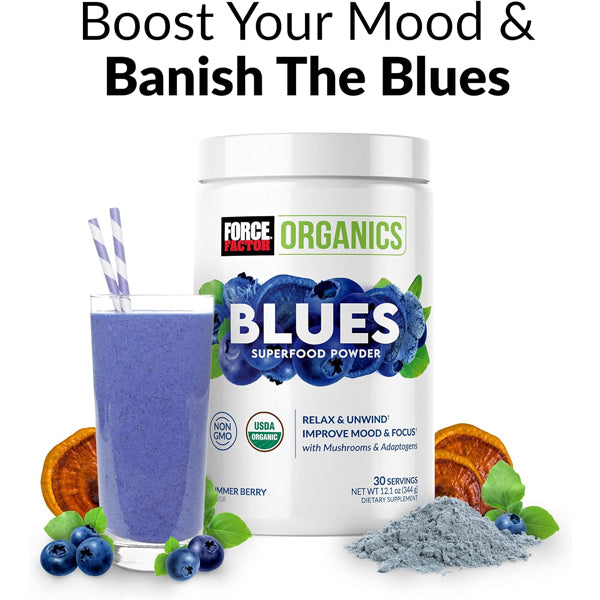 Force Factor Organics Blues Superfood Powder